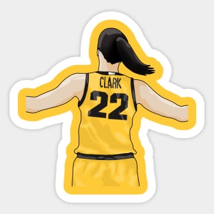 Caitlin Clark Celebration - Drawing Sticker